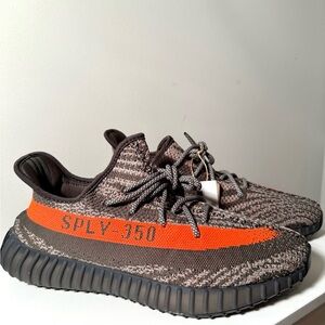 Adidas Yeezy Boost 350 Sneakers - Black and Orange